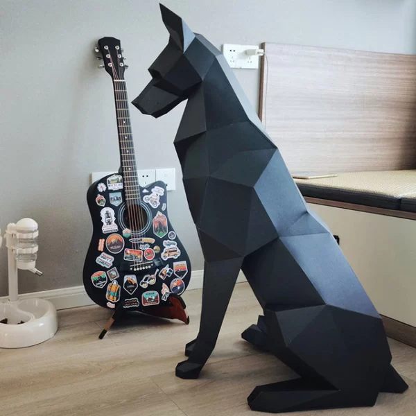 DIY-100cm-high-3D-Black-Doberman-dog-Animal-Sculpture-Doberman-Papercraft-bedroom-Living-Room-handmade-Geometric.jpg_640x640