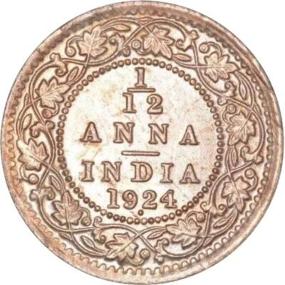 Bronze One Twelfth Anna Coin of...