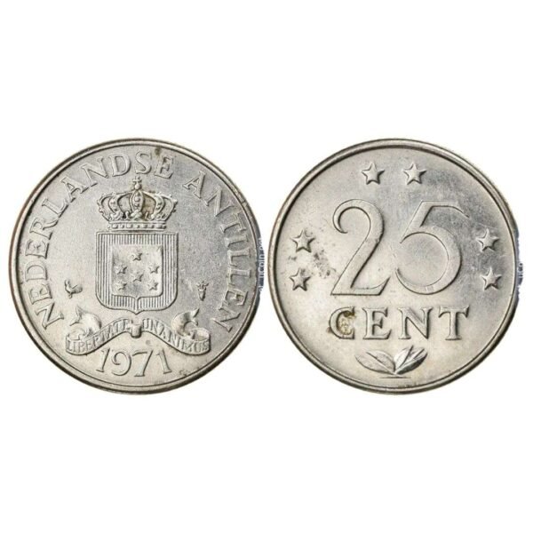 Nederlandse Antillen 25 cents, 1971