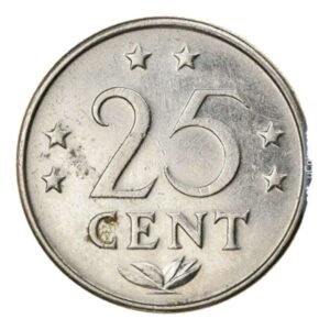 Nederlandse Antillen 25 cents 1971 back nnmm