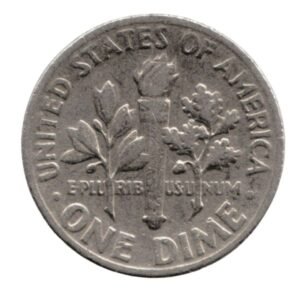 One Dime Of United State Of America 1970 Liberty_back