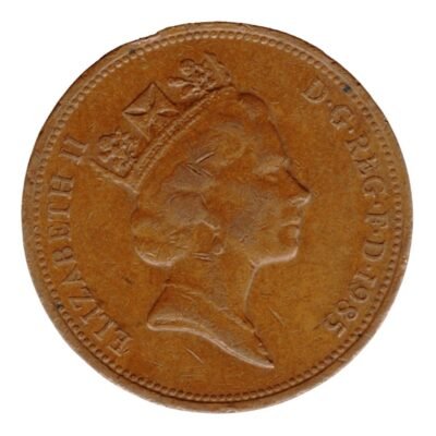Queen ELIZABETH 11 1985 United Kingdom  2 Penny