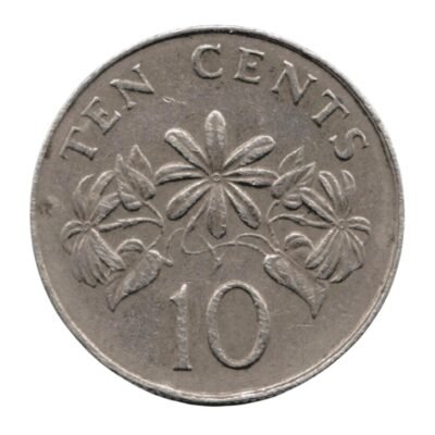 Singapore 10 Cents 1986