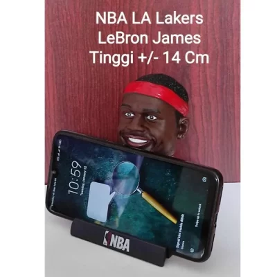 NBA basketball star LeBron James shaking head doll