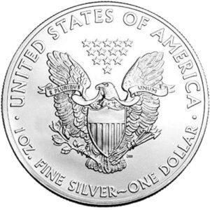 1999-1 Ounce American Silver Eagle Shipping .999 Fine Silver with our Certificate of Authenticity Dollar Uncirculated US Mint-Back