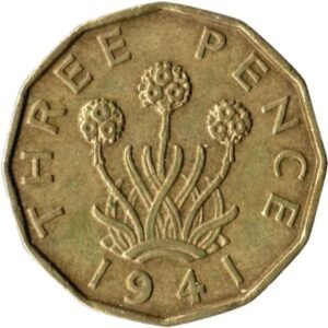 3 Pence – George VI-Back