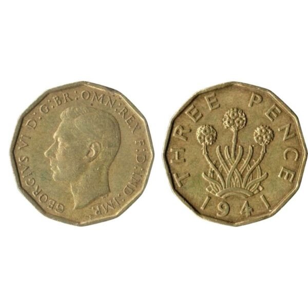 3 Pence – George VI-Front & Back