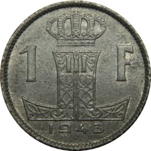 1 Franc – Léopold III BELGIE-BELGIQUE 1943 (3)