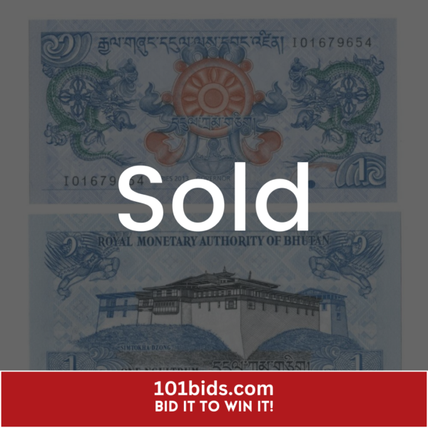 1-Ngultrum-Bhutan-2013 sold