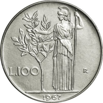 100 Lire large type 1967 –...