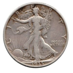 1935 Liberty Walking Half Dollar VF Very Fine 90% Silver 50c US Coin-Front