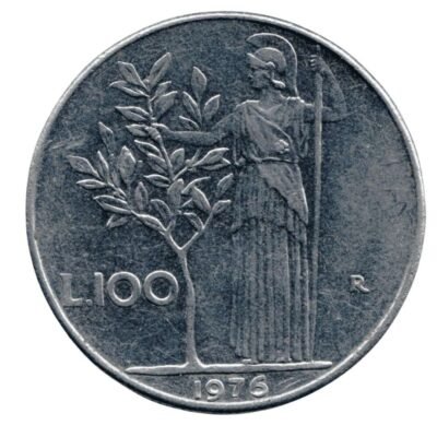 1976 * 100 Lire Italy Republic “Minerva”