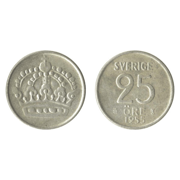 25 Öre – Gustaf VI Adolf – Sweden