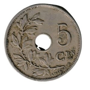 Belgium 5 Centimes – Léopold III BELGIE-BELGIQUE 1920-Back