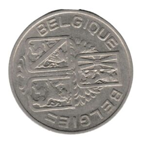 Belgium 5 Francs – Leopold III 1939-Back