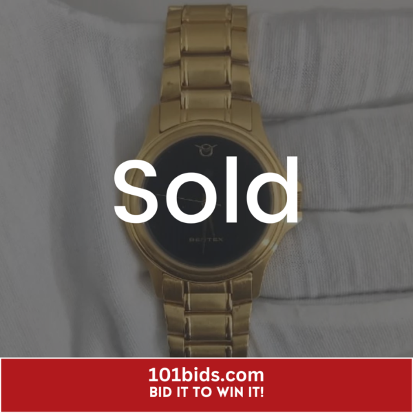 Bentex-8001M-Gold-Tone-Wristwatch sold