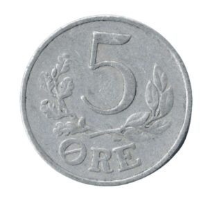 Denmark 5 Ore 1941-Back