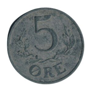 Denmark 5 ore 1943-Back