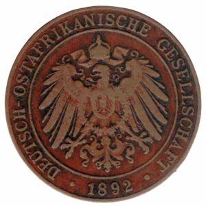 German 1 Pesa – Wilhelm II 1892-Front