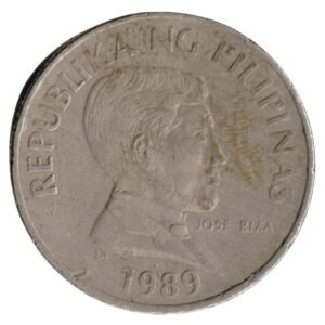 Philippines 1 Piso Large type _ Coin front side