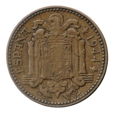 Spain 1 Peseta Coin 1944