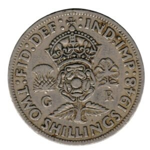 UK 1948 Great Britain United Kingdom King George VI Two Shillings Good-Front