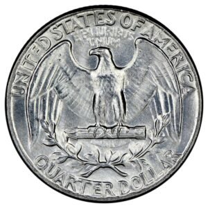 WASHINGTON QUARTERS 1964 25C MS_front _ Coin Back Side