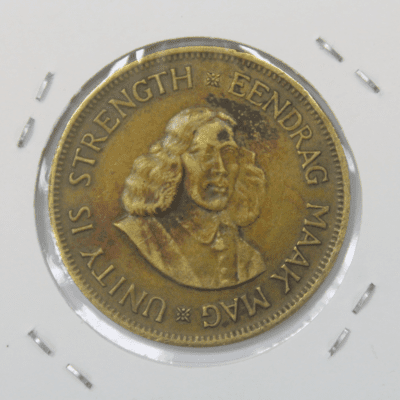 1 cent coin South Africa (first decimal type) – 1961