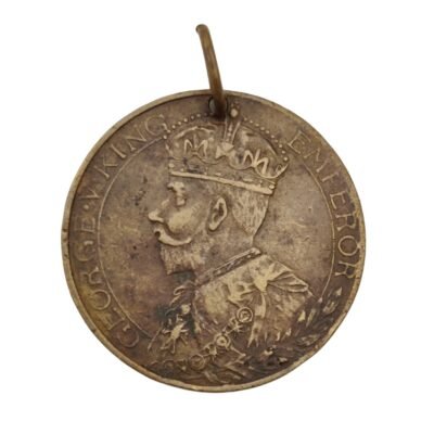 Brass Medal Of British India – George V (AD 1914-1919) For Freedom & Honour Issue