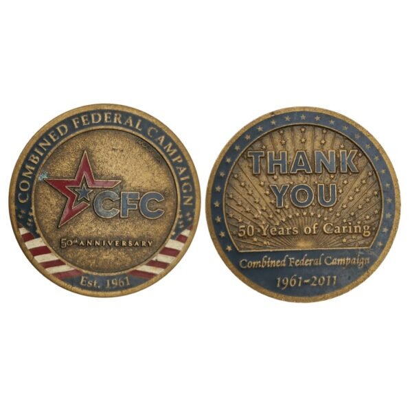 Combined Federal Campaign CFC 50th Anniversary (2011) Metal Challenge Coin