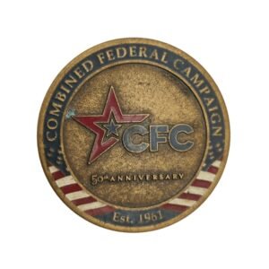 Combined Federal Campaign CFC 50th Anniversary (2011) Metal Challenge Coin front