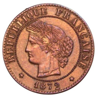 France 1 Centime third republic 1872