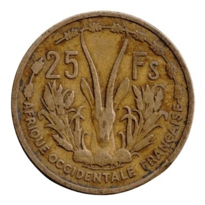 French West Africa 25 Francs 1956