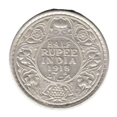 Half Rupees India 1936 George v UNC Condition Coin