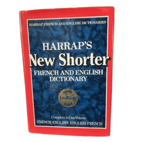 Harrap’s New Shorter French and English Dictionary. HC DJ