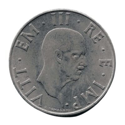 Italy 2 Lire (1941 Vittorio Emanuele...