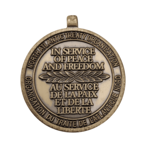 North Atlantic Treaty Organization (NATO) Medal back