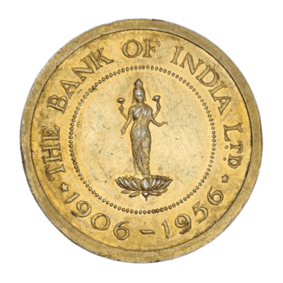 Token The bank of india ltd. 1906-1956