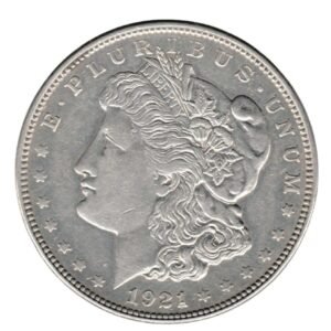 Untied States Of America 1921 D Morgan One Dollar Silver Coin-Front