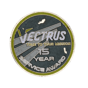 Vectrus 15 Year Service Award back