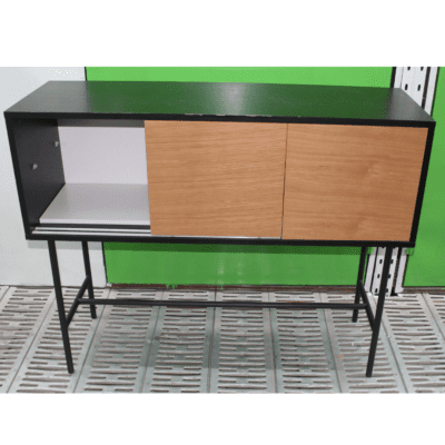 Iron & Wood Cabinet Table ( Used )