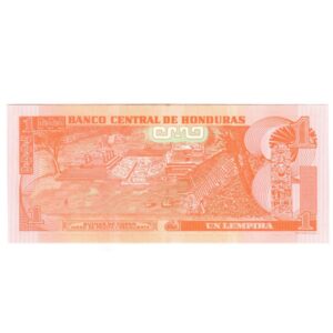 1 Lempira Honduras 2014 back