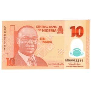 10 Naira Nigeria 2021 front