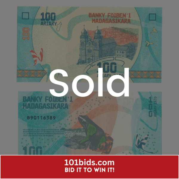 100-Ariary-Madagascar-2017 sold