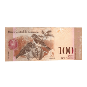 100 Bolívares Venezuela 2015 back