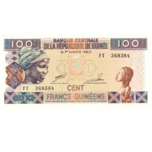 100 Francs Guinea 2012 front
