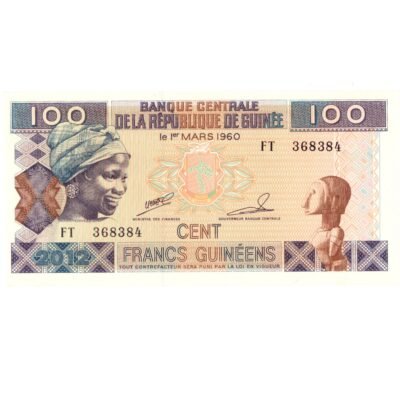 100 Francs Guinea 2012 UNC Condition