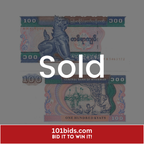 100-Kyats-Myanmar-1994-1996 sold