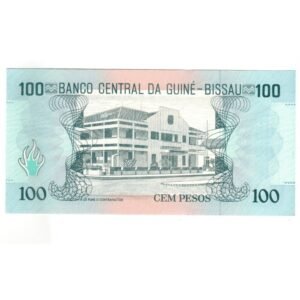 100 Pesos Guinea-Bissau 1990 back