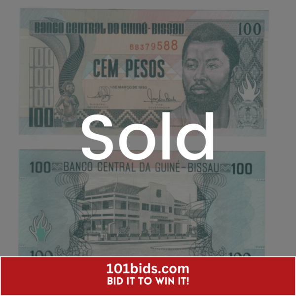 100-Pesos-Guinea-Bissau-1990 sold
